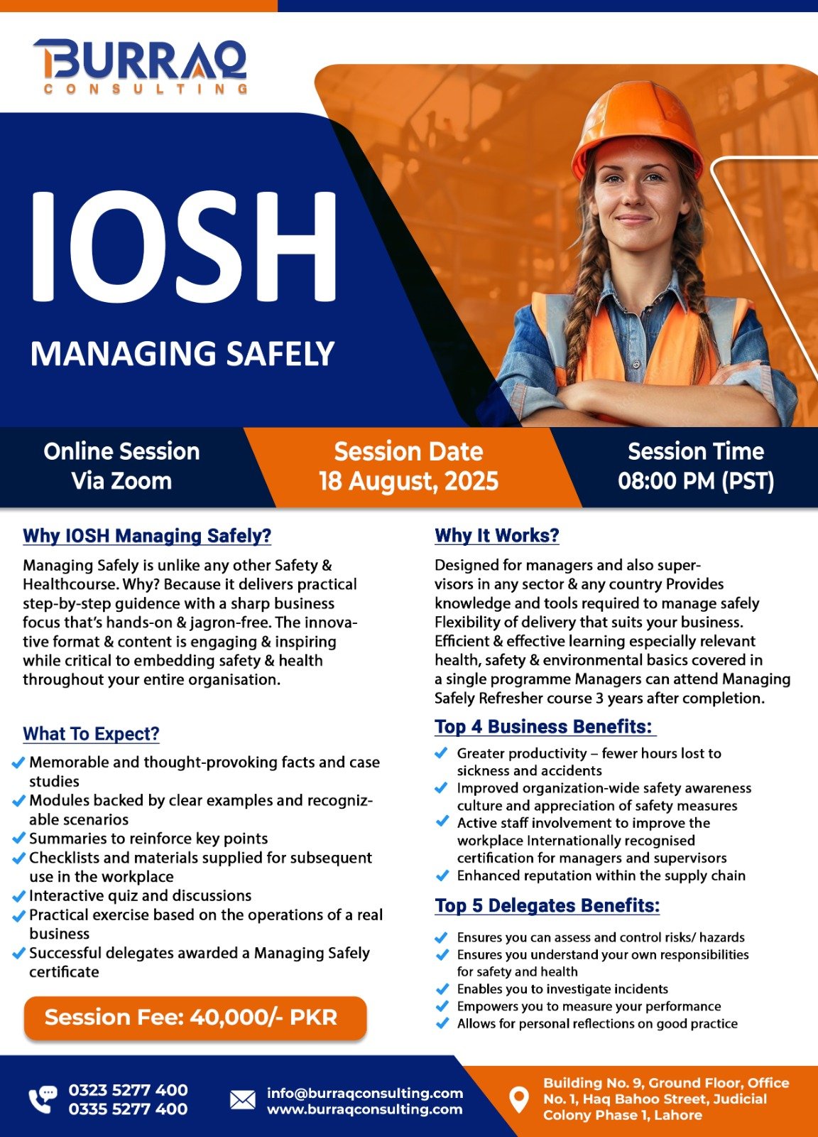 IOSH Course in Pakistan