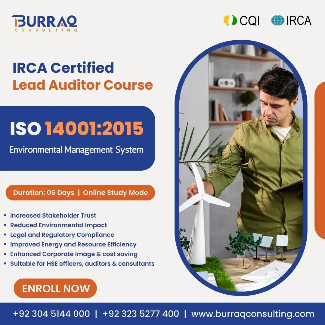IRCA ISO 14001 Lead Auditor Course