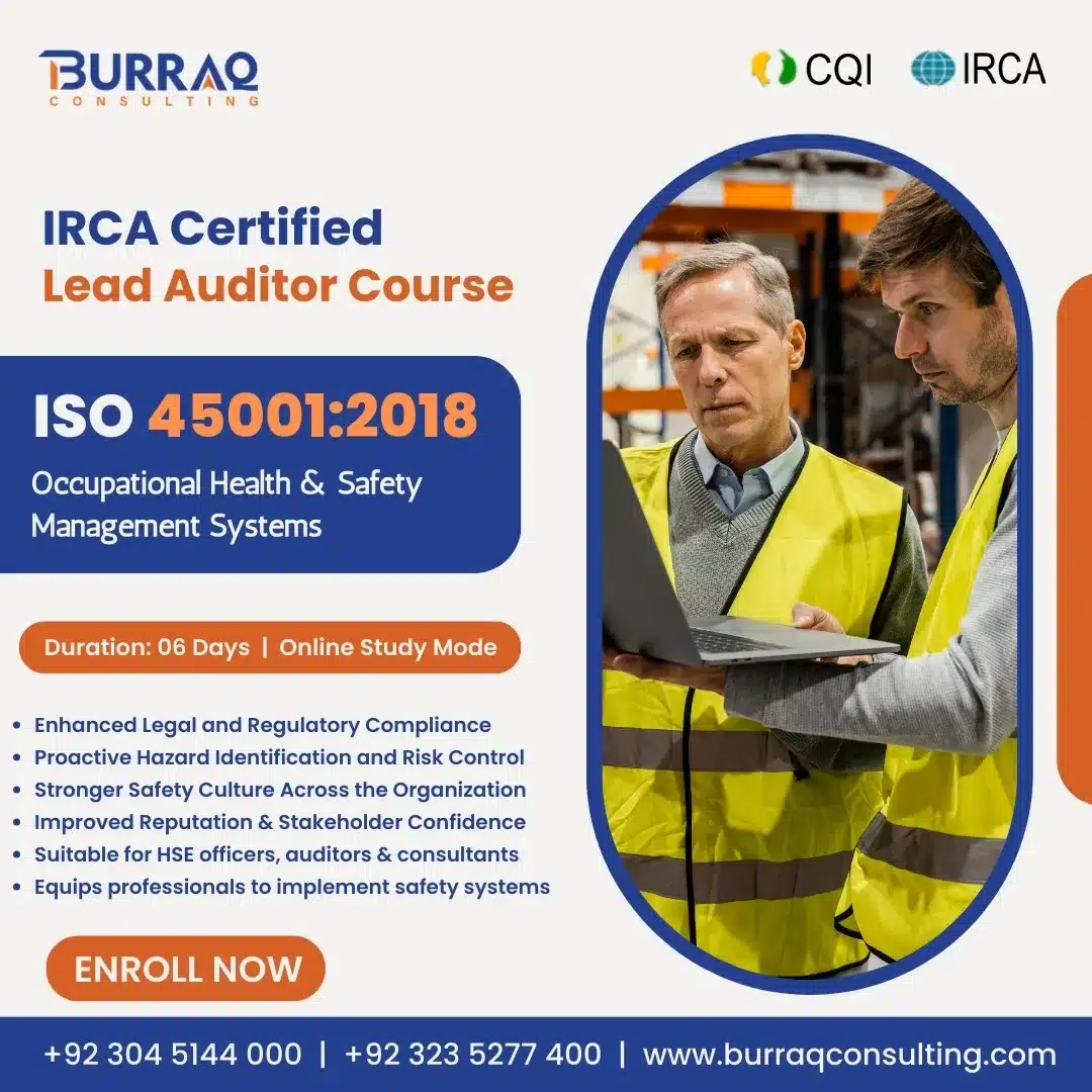 IRCA ISO 45001 Lead Auditor Course