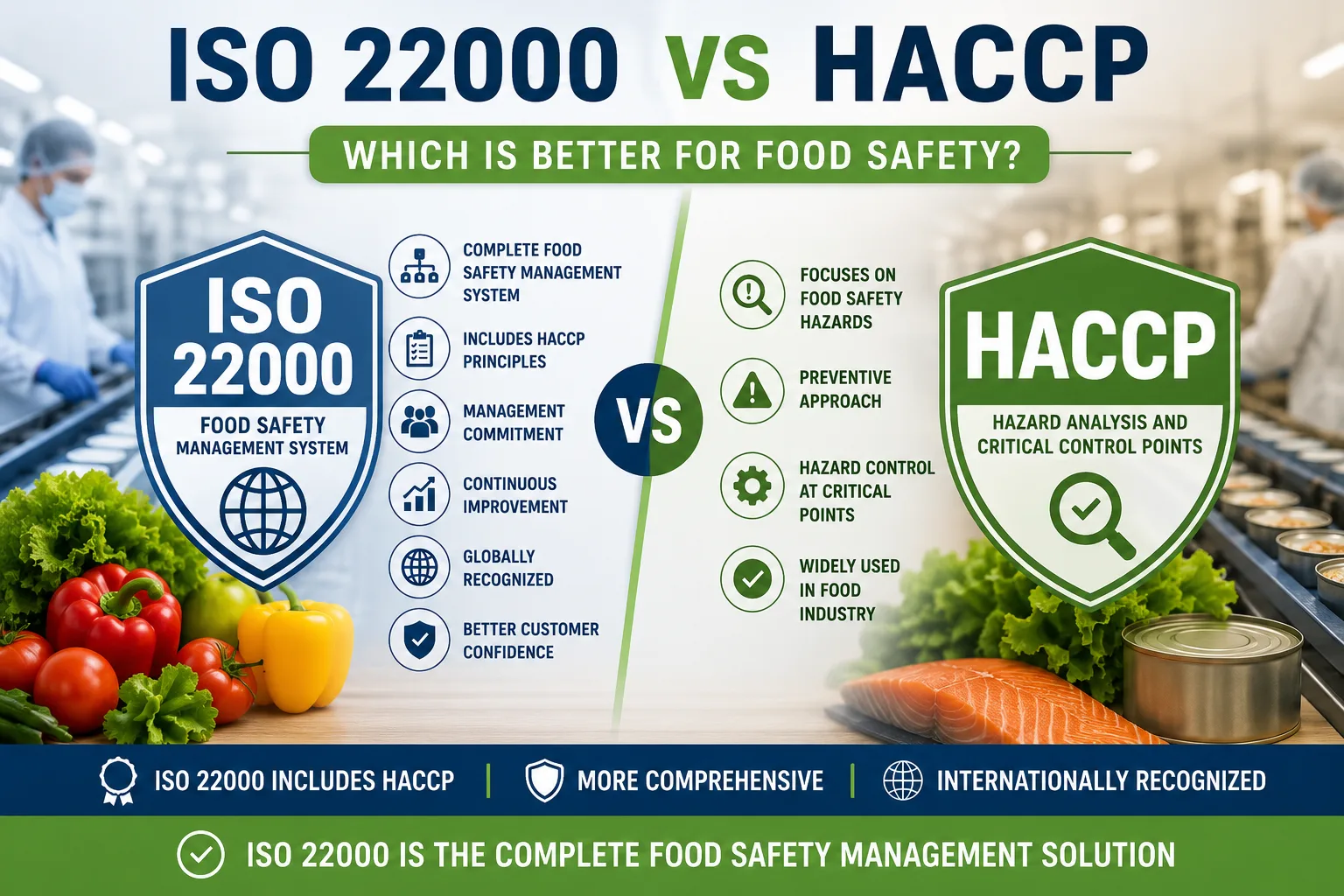 ISO 22000 vs HACCP